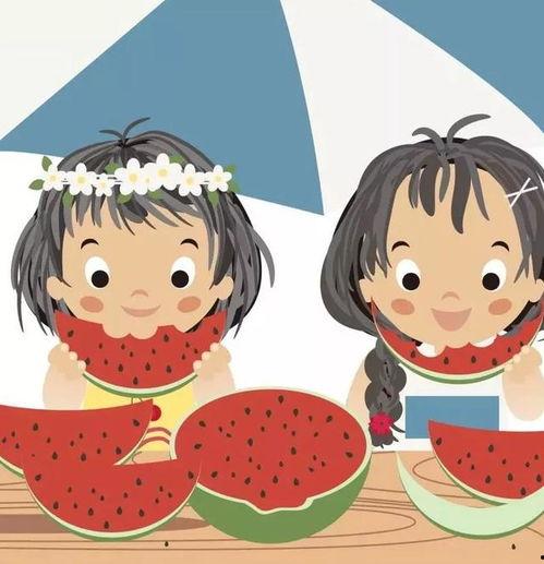 网红吃瓜头像卡通版可爱,萌态可掬，可爱爆表！